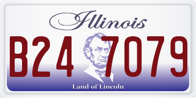 IL license plate B247079