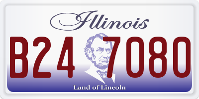 IL license plate B247080