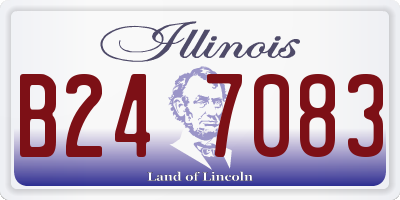 IL license plate B247083