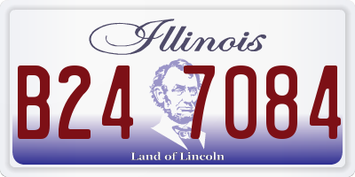 IL license plate B247084