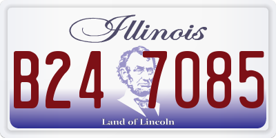 IL license plate B247085