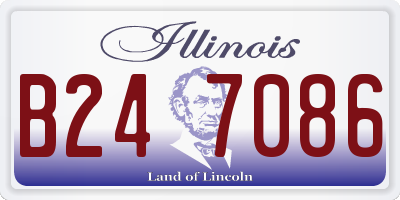 IL license plate B247086