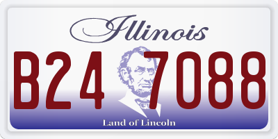 IL license plate B247088