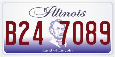IL license plate B247089