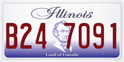 IL license plate B247091