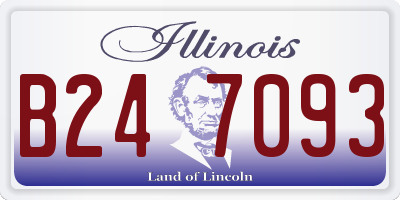 IL license plate B247093