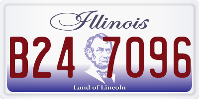 IL license plate B247096