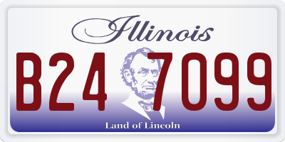 IL license plate B247099