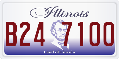 IL license plate B247100