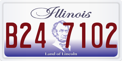IL license plate B247102