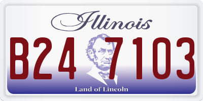 IL license plate B247103