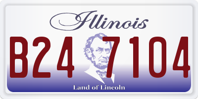 IL license plate B247104