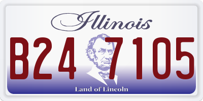 IL license plate B247105