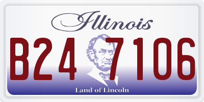 IL license plate B247106