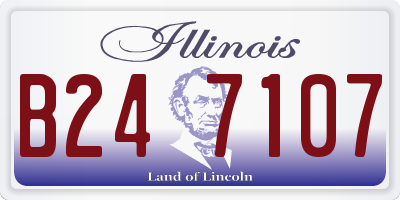 IL license plate B247107