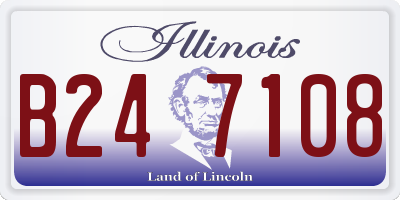 IL license plate B247108