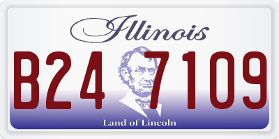 IL license plate B247109