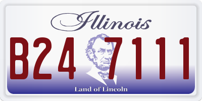 IL license plate B247111
