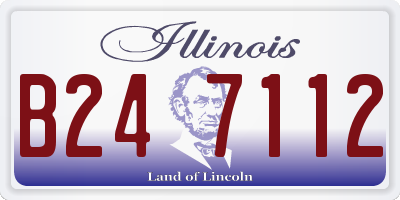 IL license plate B247112