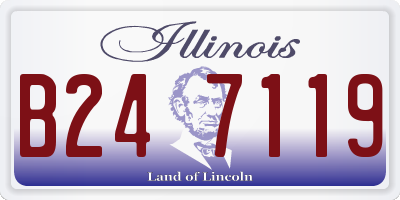 IL license plate B247119