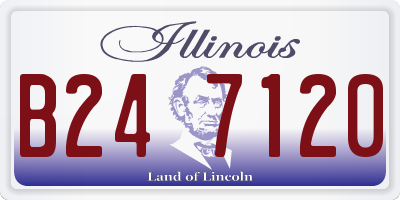 IL license plate B247120