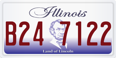 IL license plate B247122