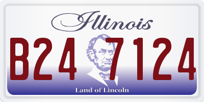 IL license plate B247124