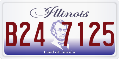 IL license plate B247125