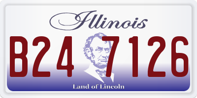 IL license plate B247126