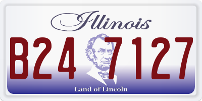 IL license plate B247127