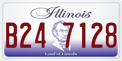 IL license plate B247128