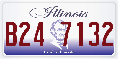 IL license plate B247132