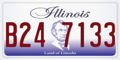 IL license plate B247133