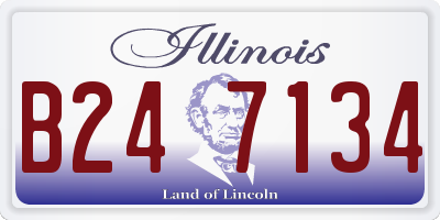 IL license plate B247134