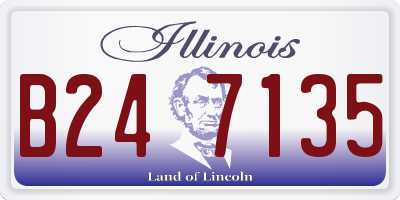 IL license plate B247135