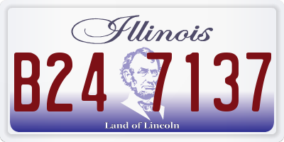 IL license plate B247137