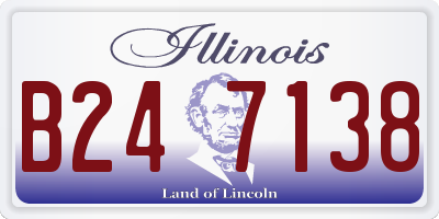 IL license plate B247138