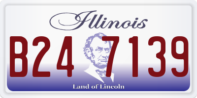 IL license plate B247139