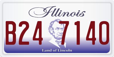 IL license plate B247140