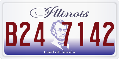 IL license plate B247142