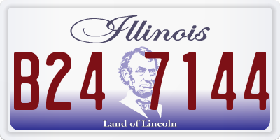 IL license plate B247144