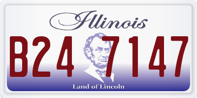 IL license plate B247147