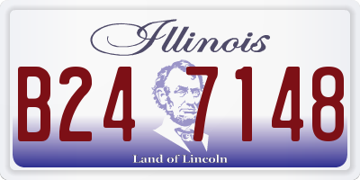 IL license plate B247148