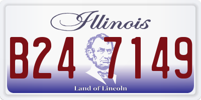 IL license plate B247149