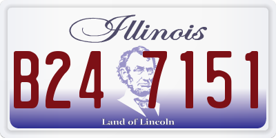 IL license plate B247151