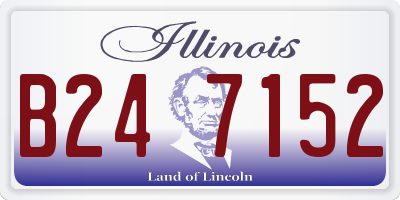 IL license plate B247152