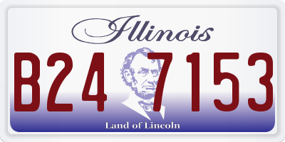 IL license plate B247153