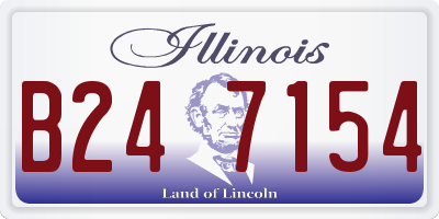IL license plate B247154