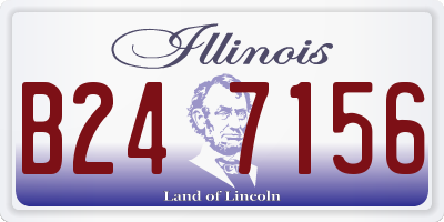 IL license plate B247156