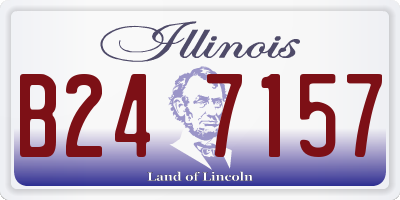 IL license plate B247157